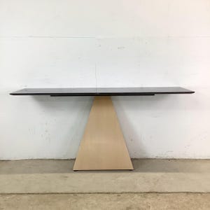 Marble Top Pyramid Console Table