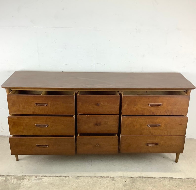 Mid-Century Modern Dresser With Mirror by Lane Furniture image 3