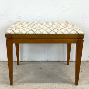 Mid-Century Piano Bench or Vanity Stool image 2