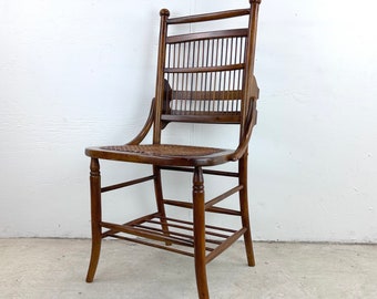 Vintage Spindle Back Cane Seat Dining Chair