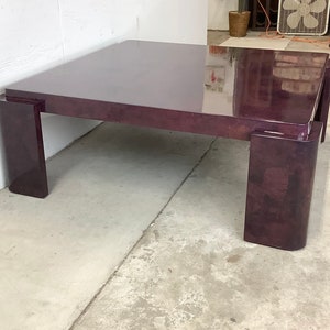 Large Post-Modern Square Coffee Table image 4