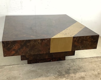 Vintage Modern Square Coffee Table