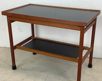 Vintage Modern Teak Side Table or Service Table