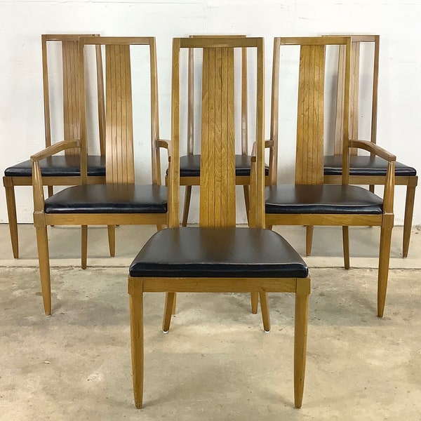 Mid-Century "Sophisticate" Dining Chairs- Set of Six