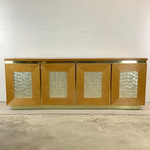 Large Boho Modern Bamboo Dresser- Six Drawers