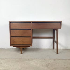 Mid-Century Four Drawer Desk by Stanley Furniture