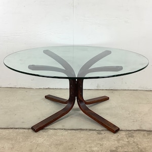 Scandinavian Modern Siesta Glass Top Coffee Table From Westnofa image 1