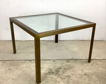 Vintage Modern Bronzed Retro Modern Coffee Table