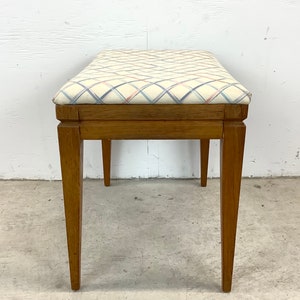 Mid-Century Piano Bench or Vanity Stool image 5