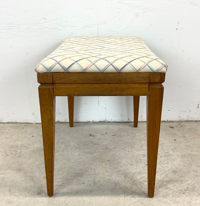 Mid-Century Piano Bench or Vanity Stool image 5