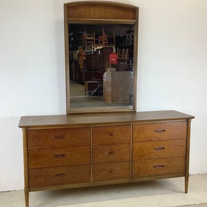 Mid-Century Modern Dresser With Mirror by Lane Furniture image 1