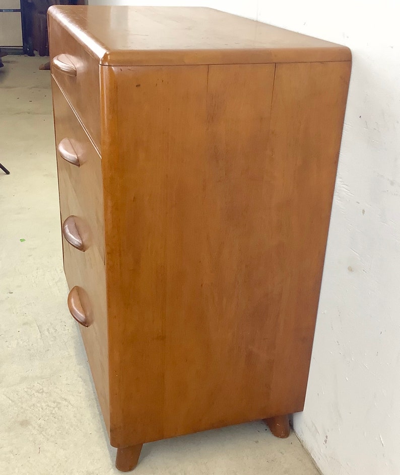 Mid-Century Four Drawer Dresser With Pull Out Desk image 6