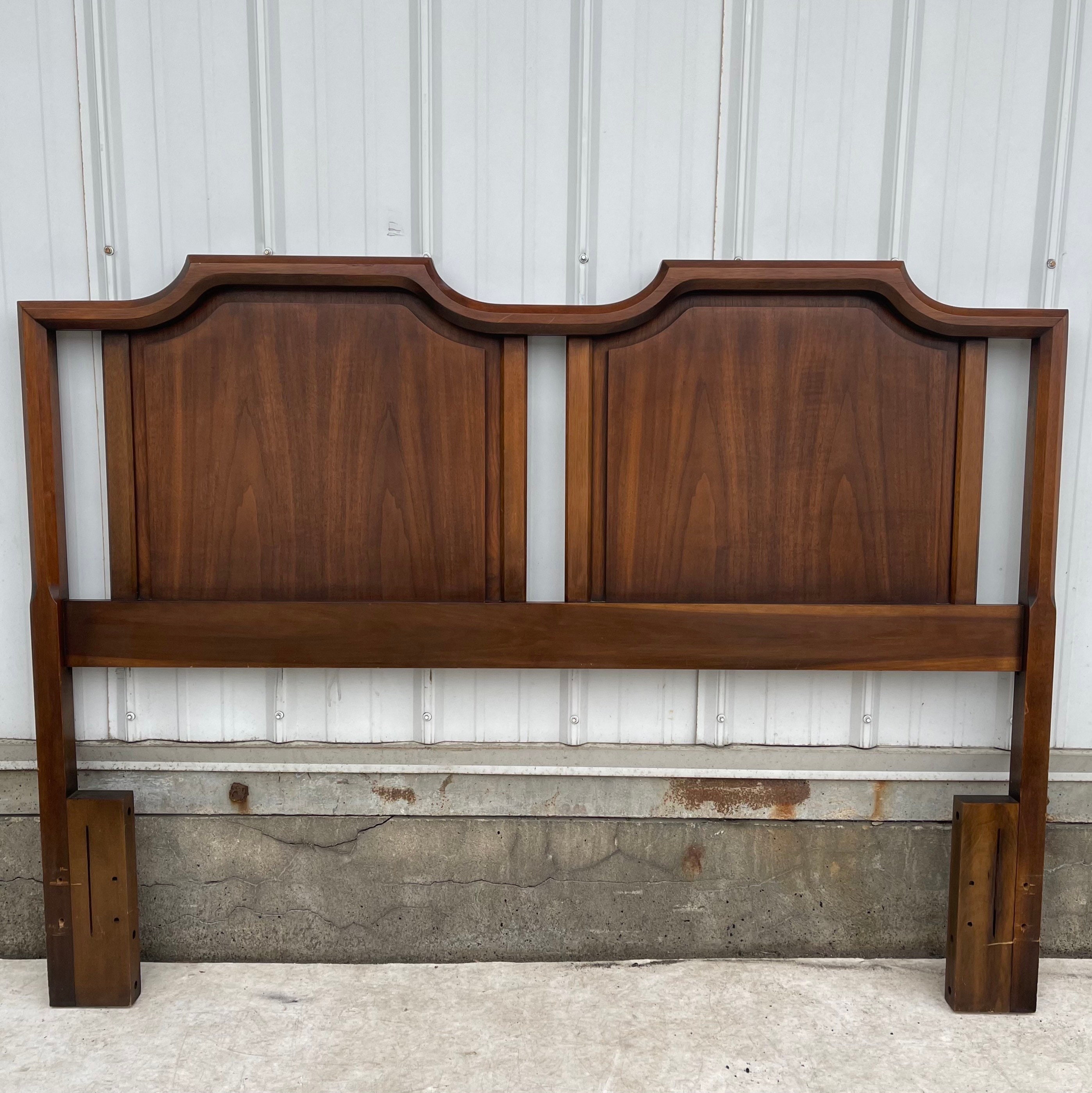 Learn how to do build the frame and do the tufting to personalize your bedroom!bed frame video. mid century modern walnut headboard