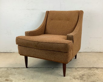 Mid-Century Upholstered Club Chair