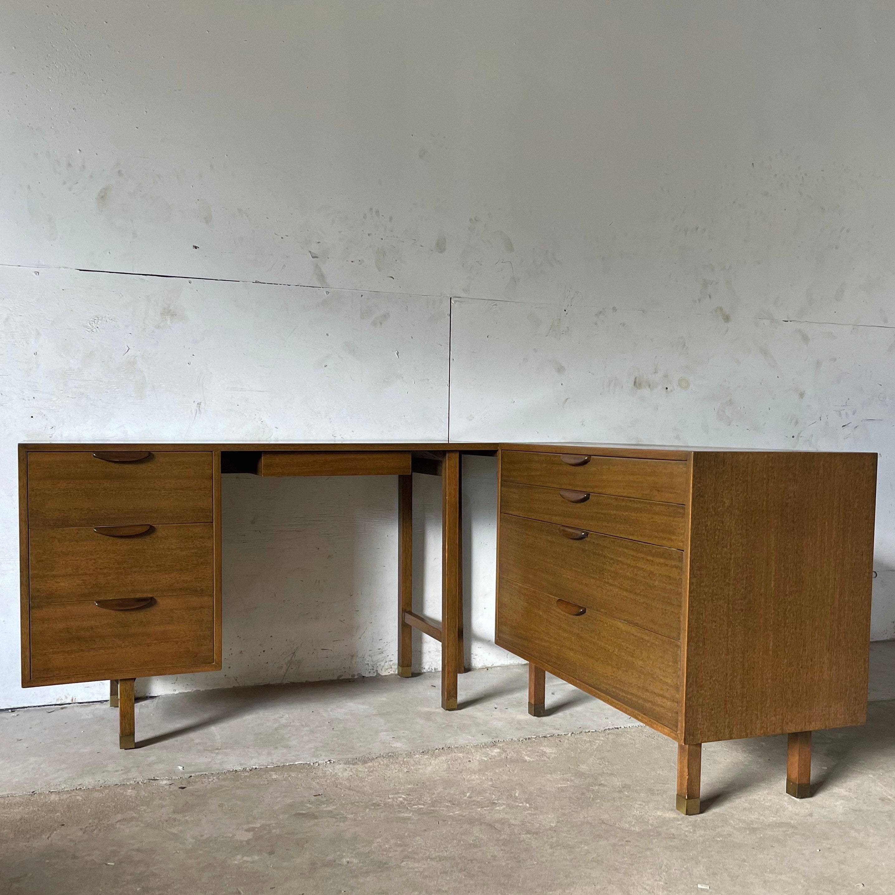 Mid-Century Corner Desk