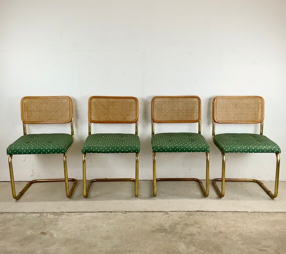 Vintage Modern Cesca Style Cane Back Chairs- 4