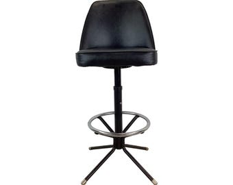 Mid-Century Modern Swivel Barstool