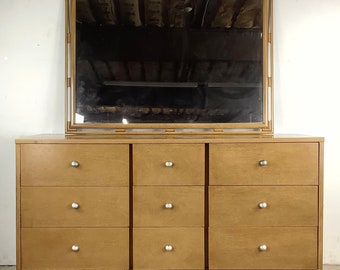 Mid-Century "Simplex" Dresser by Kent Coffey With Mirror