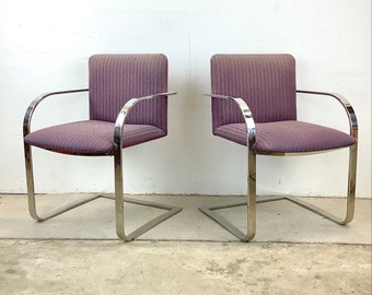 Pair Vintage Cantilever Armchair after mies van der rohe