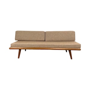 Mid-Century Walnut Daybed Sofa