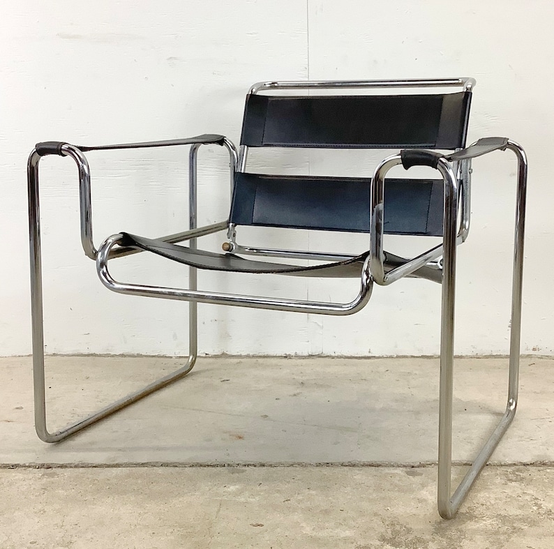 Modern Wassily Style Armchair after marcel breuer image 1