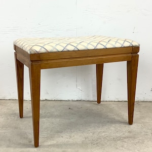 Mid-Century Piano Bench or Vanity Stool image 1