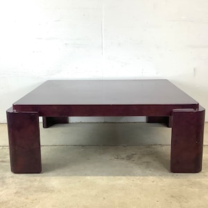 Large Post-Modern Square Coffee Table image 1