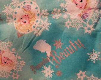 Items Similar To Fabric Frozen Elsa Light Blue Cotton