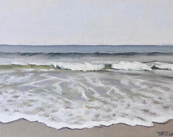 Beach Painting, Higgins Beach, Seascape, Coastal Art, Ocean Painting