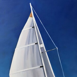 5&quot;x7&quot;, 8&quot;x10&quot;, Framed Art, Matted Print, Sailboat Print, Sailboat Painting, Sailboat, Nautical Art, Coastal Decor