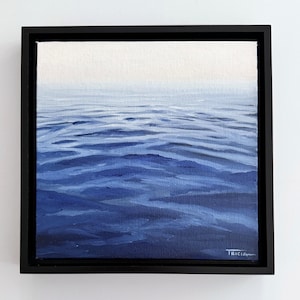 Ocean Painting, 8&quot;x8&quot;, &quot;Open Ocean&quot;, Ocean Art, Original Oil Painting, Seascape