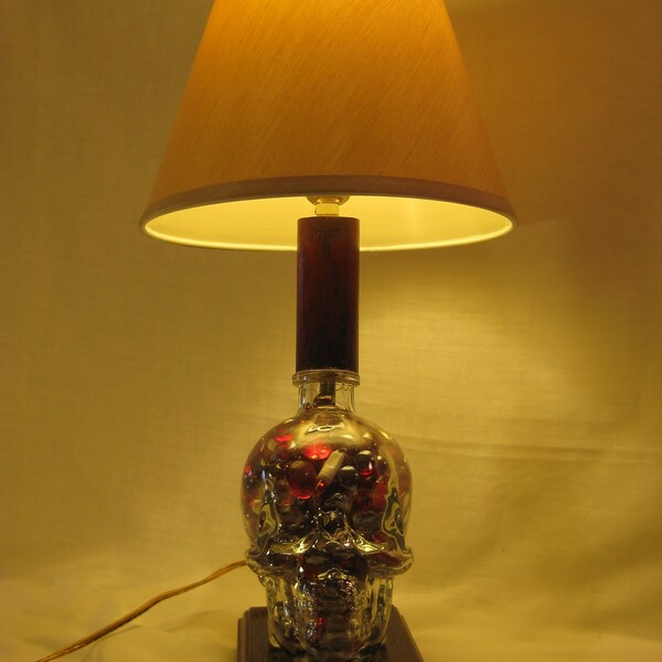 Lamp made from Dan Aykroyd Crystal Skull