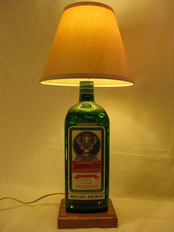 Lampe Aus Einem Jagermeister Flasche Etsy