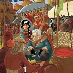 Ank&#39;Harel Market- 11x14&quot; Critical Role Inspired Print