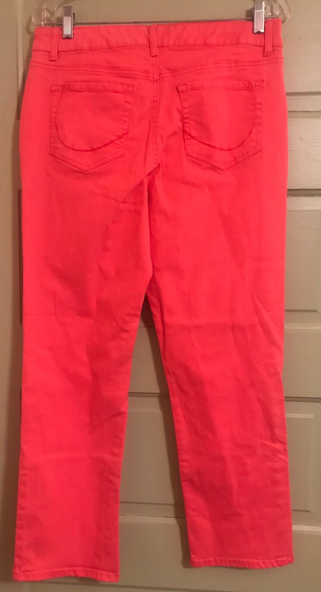 Hot Coral Jeans 5 pockets springsummer jeans in bright Etsy