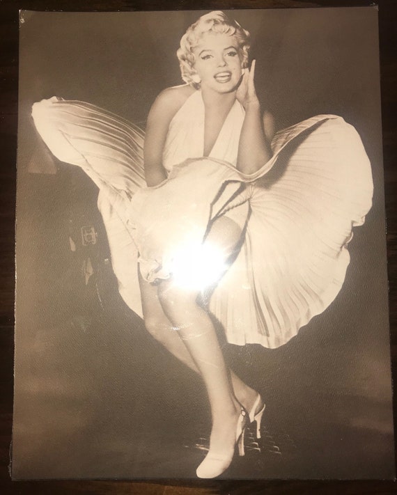 Marilyn Forever Iconic Photo Of Marilyn Monroe In White Dress Etsy Marilyn Forever Iconic Photo Of Marilyn Monroe In White Dress Etsy