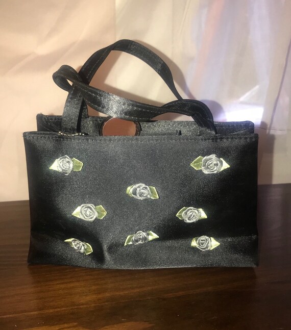 black cocktail purse