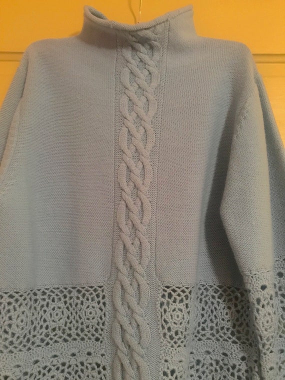 Gorgeous Sweater Light Blue,  Light Wool Sweater … - image 2