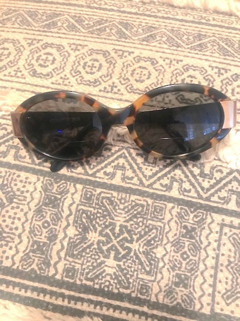 Vintage Courreges Sunglasses  Cats Eye Sunglasses Tortoise image 1