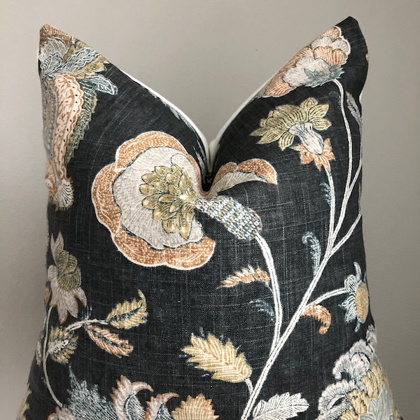 Charcoal Gray Pillow Etsy 