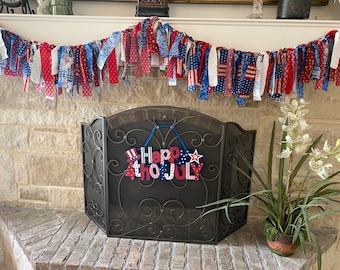 Patriotic Fabric garland