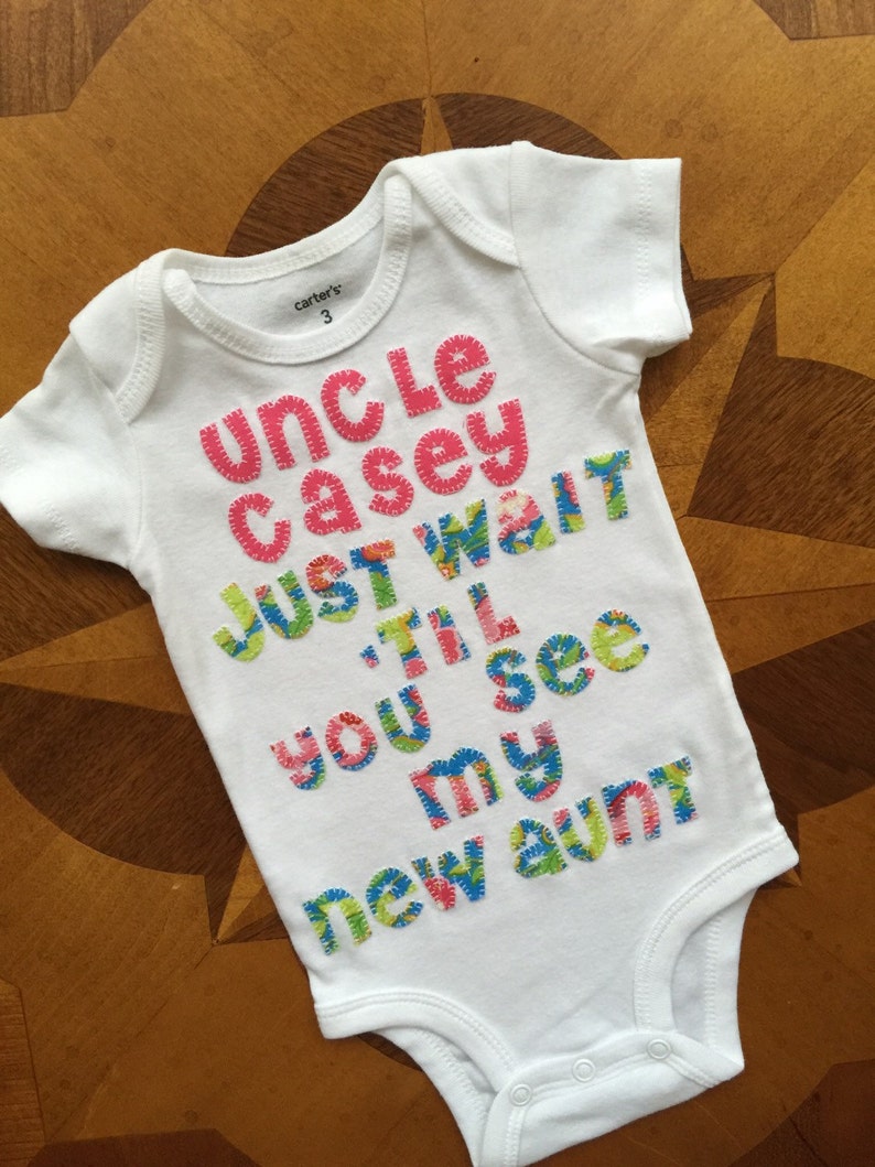 Custom Appliqued and Personalized Baby Onesie Etsy