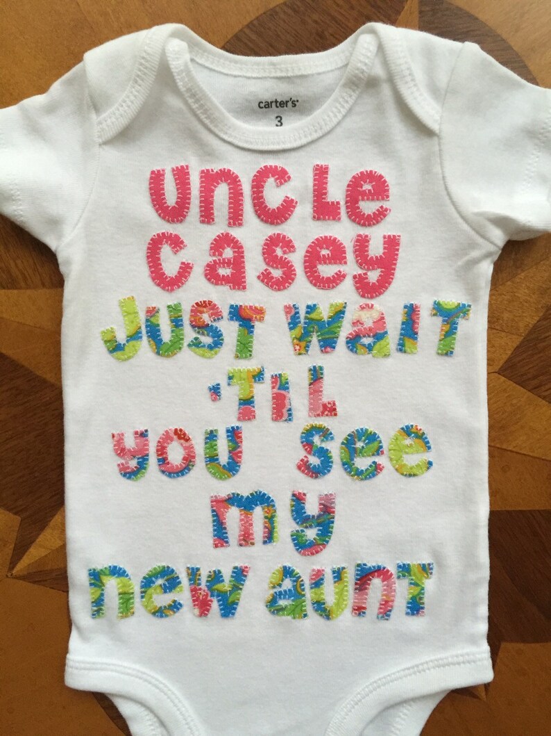 Custom Appliqued and Personalized Baby Onesie Etsy