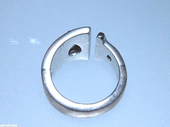 Spinel Ruby Split Band Ring Sterling Silver 18kt - image 5