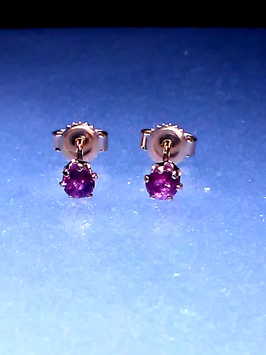Ruby Stud Earrings 14kt Solid Gold Etsy UK