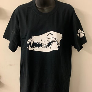 Wolf Skull T Shirt (Choose Color and Size)
