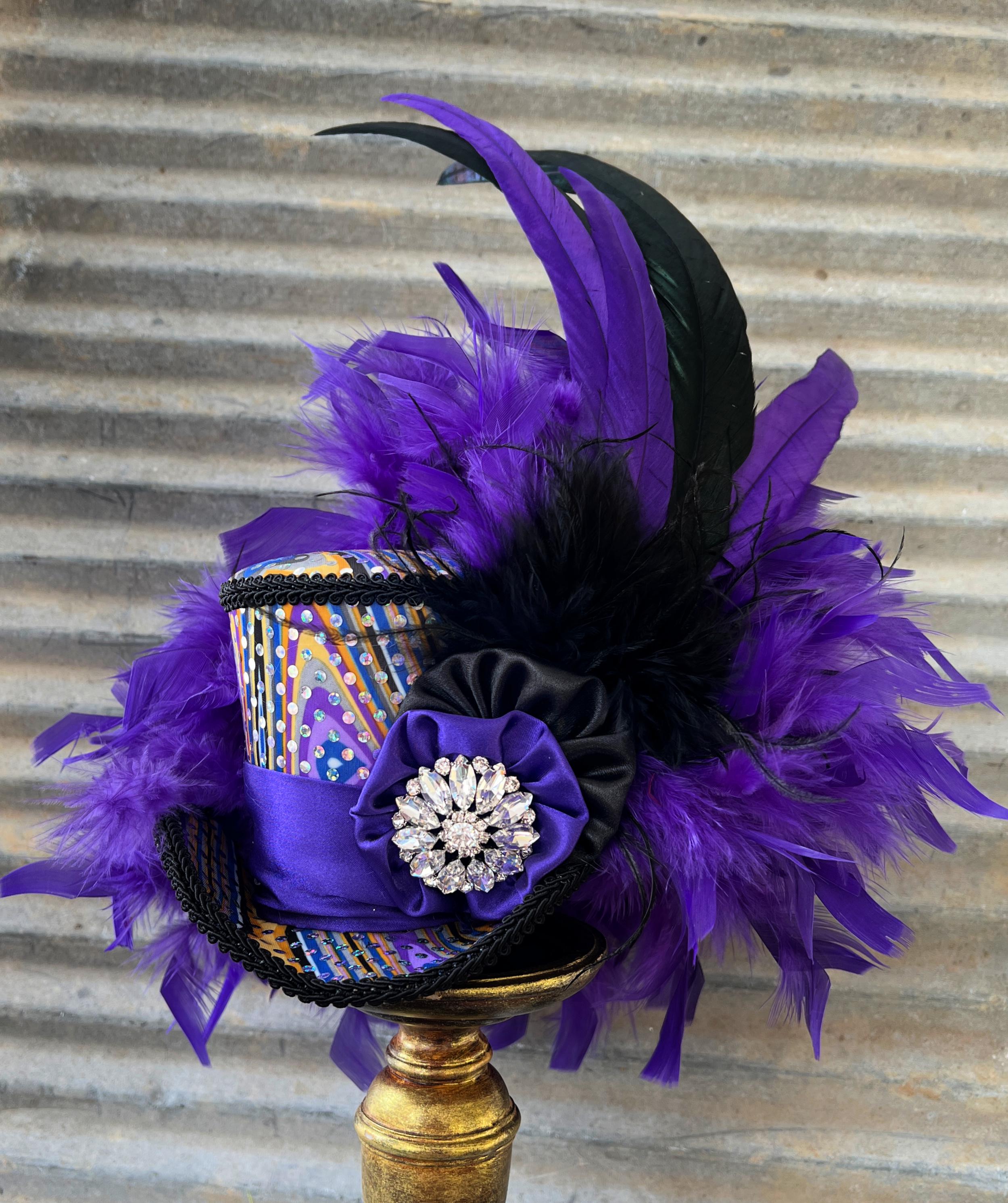 Rhinestone Mini Top Hat - Etsy UK