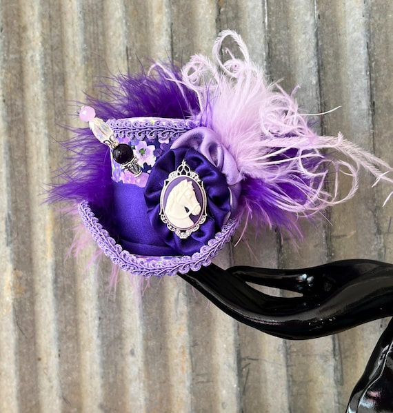 Kentucky Derby Fascinator, Micro Mini Top Hat, Pink and  display picture 1