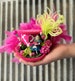 Micro Mini Top Hat, Alice in Wonderland, Flamingo Hat, Mad Hatter diorama Hat,  Tea party mini top hat, Mad Tea Party Hat, Alice flamingo 