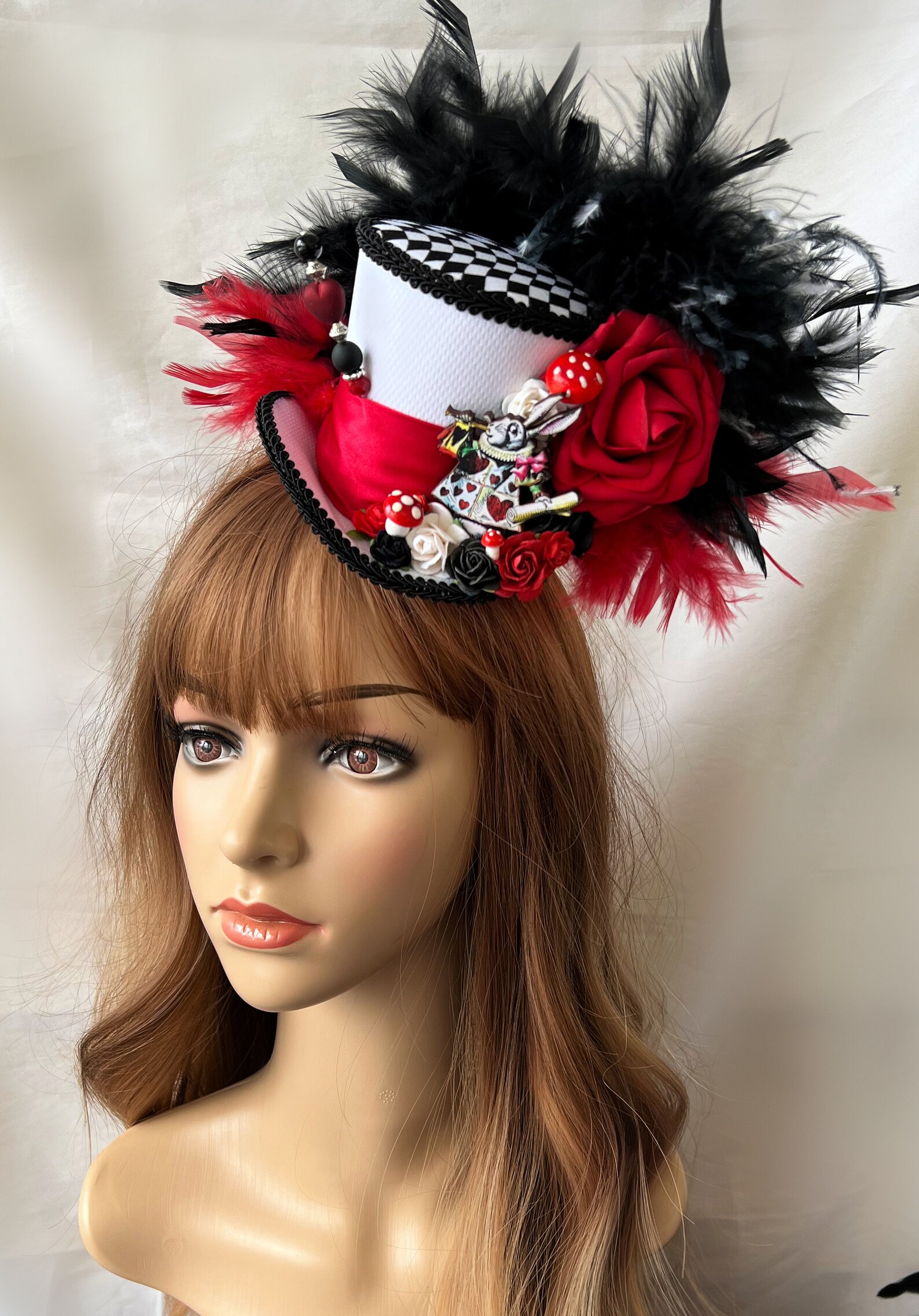 Mini Top Hat Tea Party Mini Top Hat Alice in Wonderland Hat Etsy